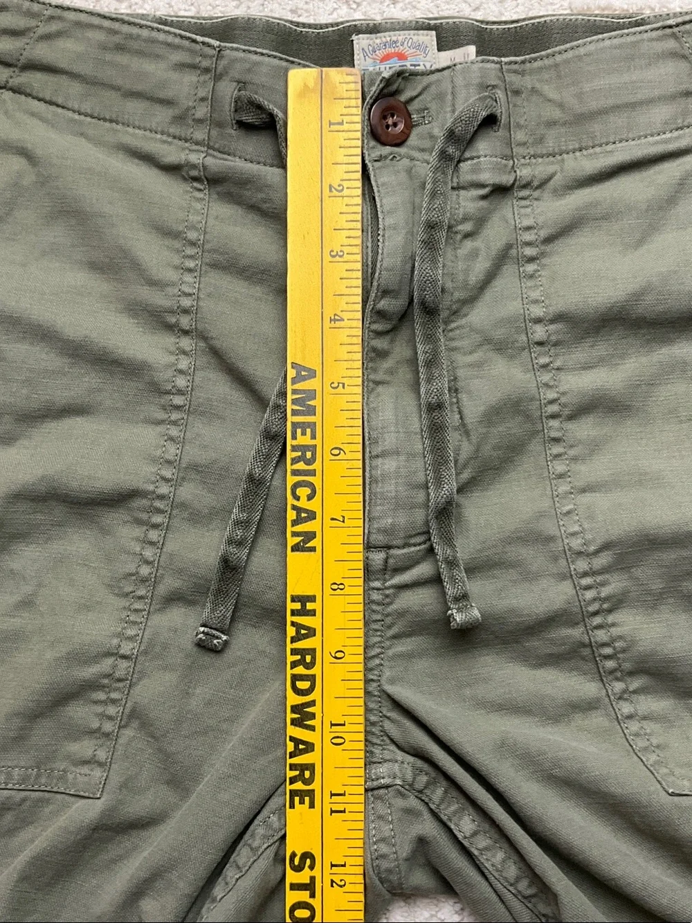 Faherty Dune Utility Short Light Pine Color Men’s Size Medium